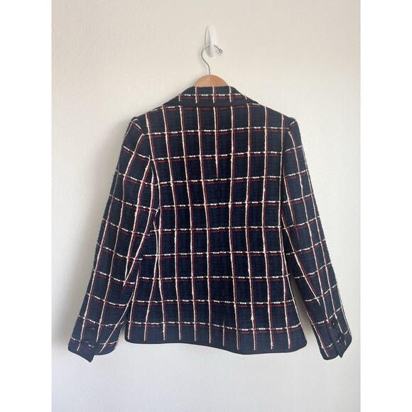 Favorites Daughter The Classic Wool Blend Tweed Jacket Size 8 Prep Office Work - Picture 10 of 14